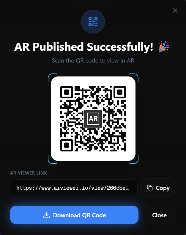 Image Placeholder: Customer scanning QR code to launch AR product experience